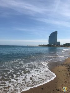 Barcelona Beach: W Hotel.